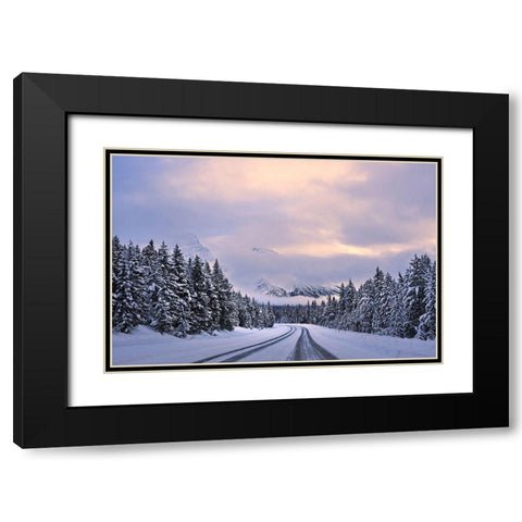 To the Wonderland Black Modern Wood Framed Art Print with Double Matting by Xu