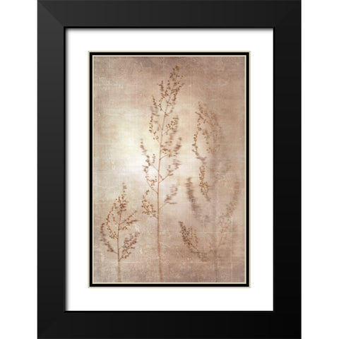Delicate I Black Modern Wood Framed Art Print with Double Matting by YK Studios