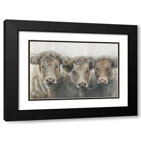 The Three of UsÂ  Black Modern Wood Framed Art Print with Double Matting by Merryn, Bree