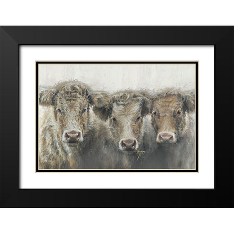 The Three of UsÂ  Black Modern Wood Framed Art Print with Double Matting by Merryn, Bree