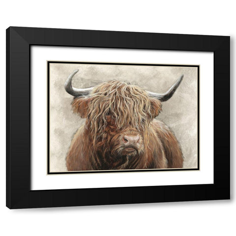 Agnus Black Modern Wood Framed Art Print with Double Matting by Merryn, Bree