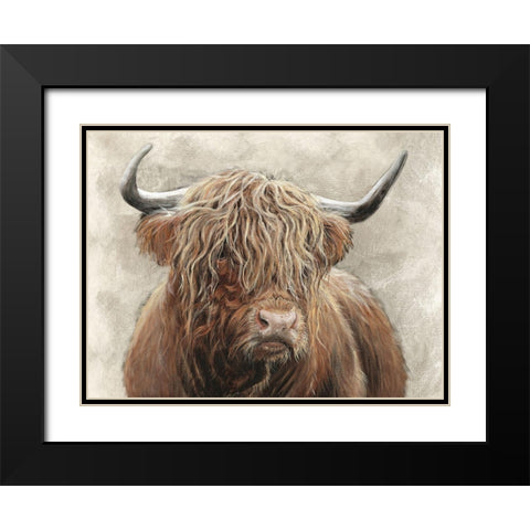 Agnus Black Modern Wood Framed Art Print with Double Matting by Merryn, Bree