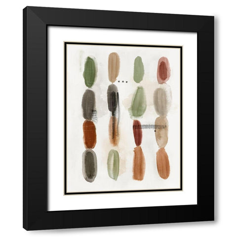 Stacked Pallets II  Black Modern Wood Framed Art Print with Double Matting by Hazel J