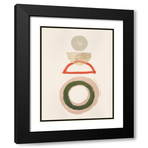Crescent Lunar II  Black Modern Wood Framed Art Print with Double Matting by Hazel J