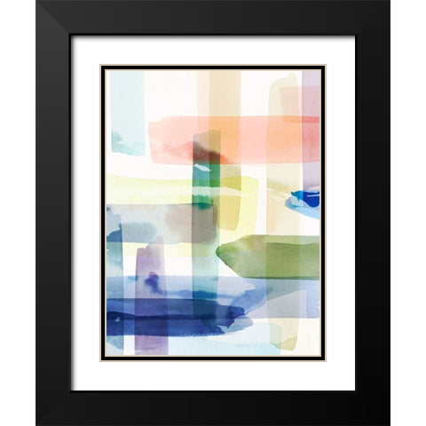 Illusionary Impressions II Black Modern Wood Framed Art Print with Double Matting by Hazel J