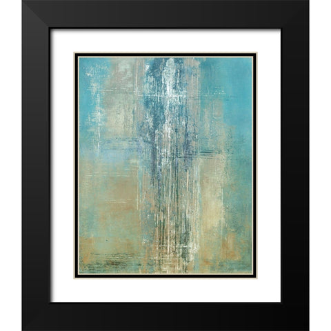 On the Line Black Modern Wood Framed Art Print with Double Matting by Hoop, Fiona