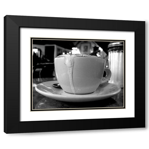 The Perfect Cup Black Modern Wood Framed Art Print with Double Matting by Amour, Scott
