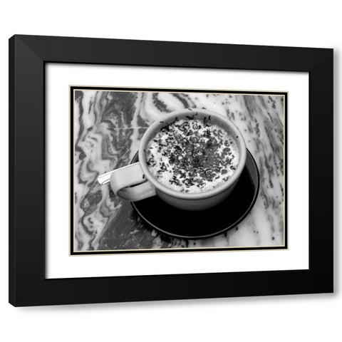 Con Ciccolata Black Modern Wood Framed Art Print with Double Matting by Amour, Scott