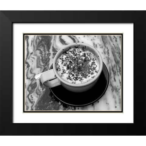 Con Ciccolata Black Modern Wood Framed Art Print with Double Matting by Amour, Scott