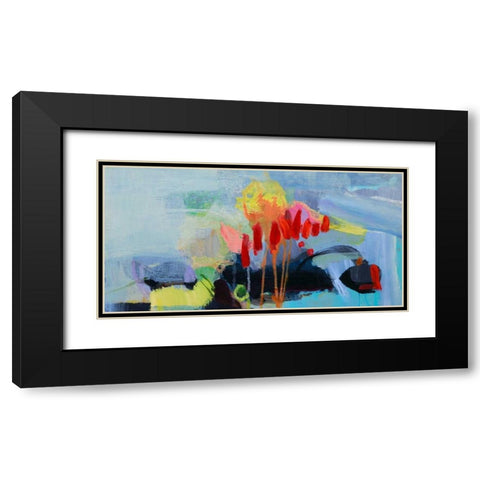 Fluttering My Way Through 3 Black Modern Wood Framed Art Print with Double Matting by Alattar, Lina