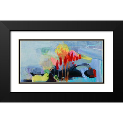Fluttering My Way Through 3 Black Modern Wood Framed Art Print with Double Matting by Alattar, Lina