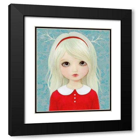 Sylvie Black Modern Wood Framed Art Print with Double Matting by Art and Ghosts