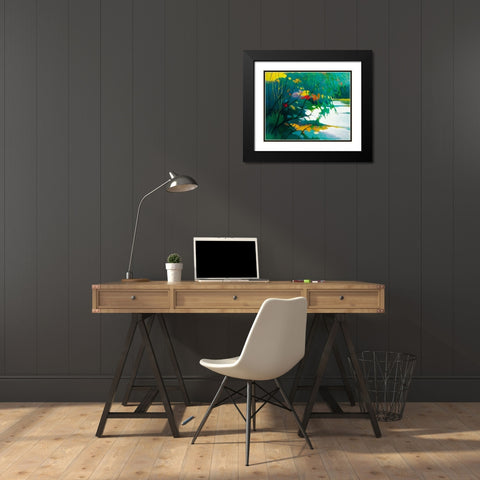 Noonday Dreams Black Modern Wood Framed Art Print with Double Matting by Asoma, Tadashi