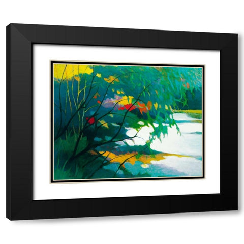 Noonday Dreams Black Modern Wood Framed Art Print with Double Matting by Asoma, Tadashi