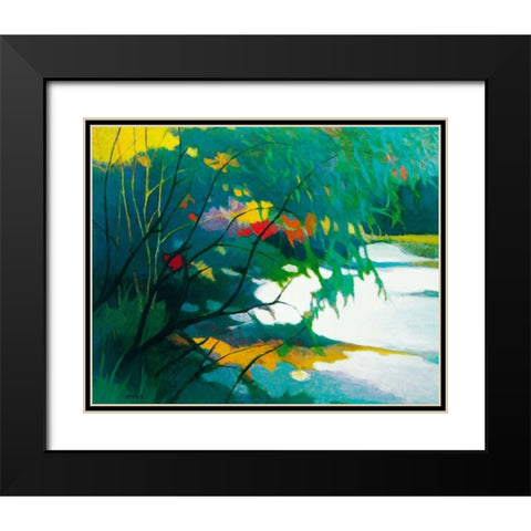 Noonday Dreams Black Modern Wood Framed Art Print with Double Matting by Asoma, Tadashi