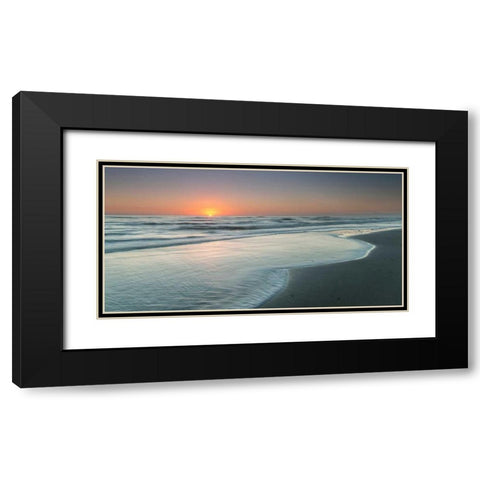 Atlantic Sunrise No. 8 Black Modern Wood Framed Art Print with Double Matting by Amoruso, Robert J.