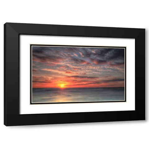 Atlantic Sunrise No. 9 Black Modern Wood Framed Art Print with Double Matting by Amoruso, Robert J.