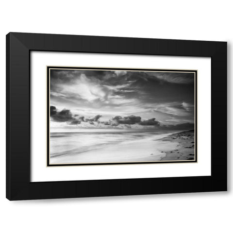 Atlantic Sunrise No. 20 Black Modern Wood Framed Art Print with Double Matting by Amoruso, Robert J.