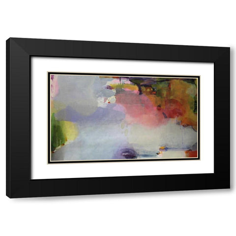 Other Side of The Moon Black Modern Wood Framed Art Print with Double Matting by Alattar, Lina