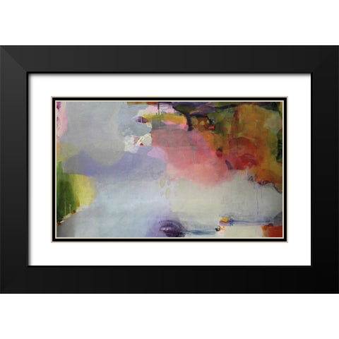 Other Side of The Moon Black Modern Wood Framed Art Print with Double Matting by Alattar, Lina