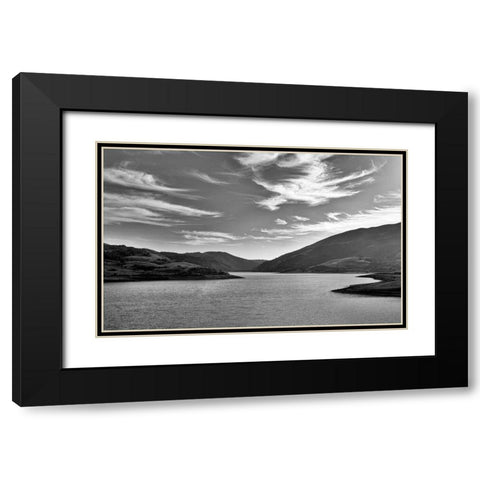 Tranquility Black Modern Wood Framed Art Print with Double Matting by Aron, Lucy