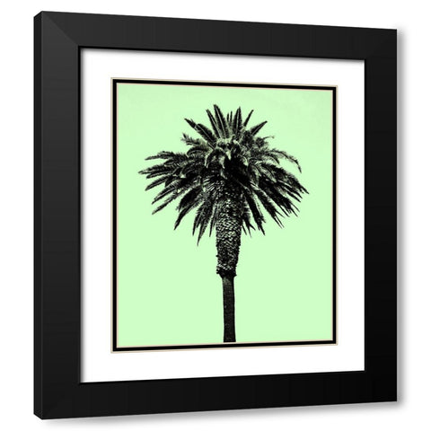 Palm Tree 1996 (Green) Black Modern Wood Framed Art Print with Double Matting by Asla, Erik