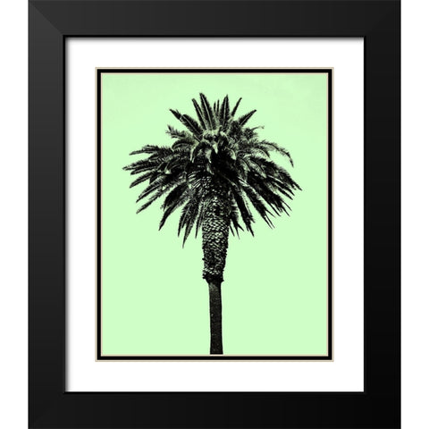 Palm Tree 1996 (Green) Black Modern Wood Framed Art Print with Double Matting by Asla, Erik