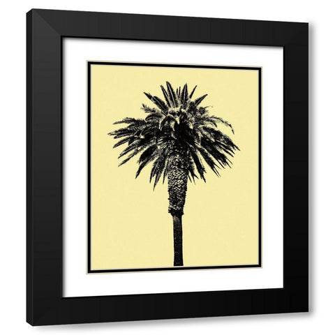 Palm Tree 1996 (Yellow) Black Modern Wood Framed Art Print with Double Matting by Asla, Erik