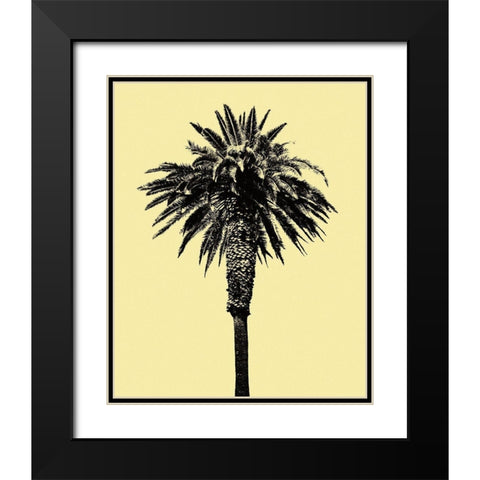 Palm Tree 1996 (Yellow) Black Modern Wood Framed Art Print with Double Matting by Asla, Erik