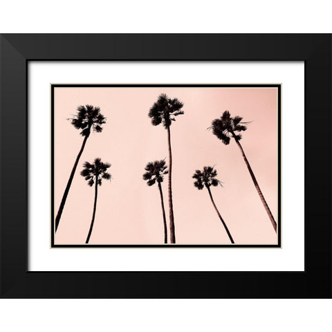Palm Trees 1997 Copper Black Modern Wood Framed Art Print with Double Matting by Asla, Erik