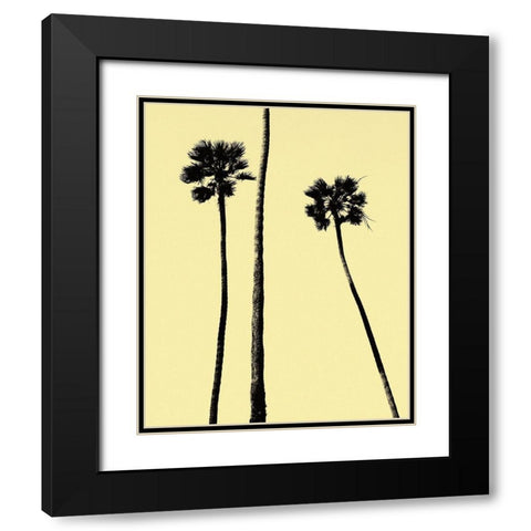 Palm Trees 2000 (Yellow) Black Modern Wood Framed Art Print with Double Matting by Asla, Erik