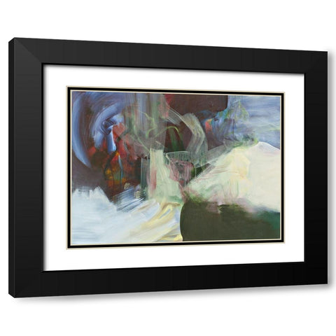Ventana Boulders Black Modern Wood Framed Art Print with Double Matting by Arana, Emilia