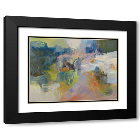 Kaibab Black Modern Wood Framed Art Print with Double Matting by Arana, Emilia
