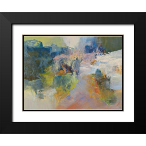 Kaibab Black Modern Wood Framed Art Print with Double Matting by Arana, Emilia