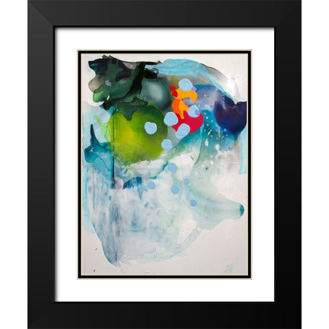 Mythical Spaces Black Modern Wood Framed Art Print with Double Matting by Alattar, Lina