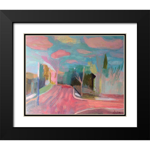 Clouds Black Modern Wood Framed Art Print with Double Matting by Alvarez, Iria Fernandez