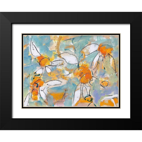 Summer Black Modern Wood Framed Art Print with Double Matting by Anders, Per