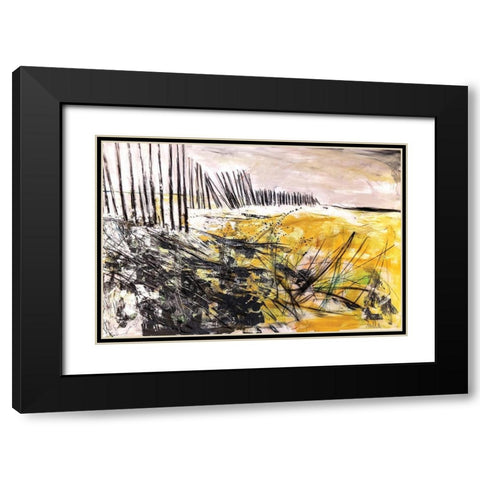 Outer Banks Black Modern Wood Framed Art Print with Double Matting by Apperlo, Mila