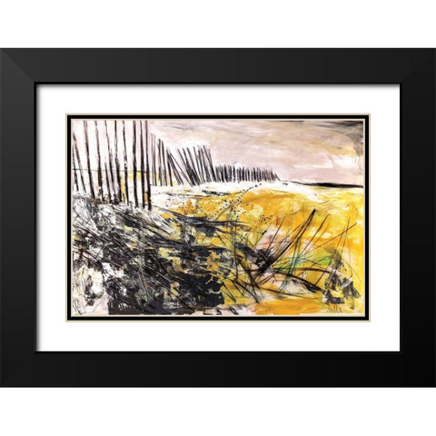 Outer Banks Black Modern Wood Framed Art Print with Double Matting by Apperlo, Mila
