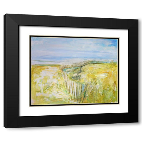 The Beach II Black Modern Wood Framed Art Print with Double Matting by Apperlo, Mila