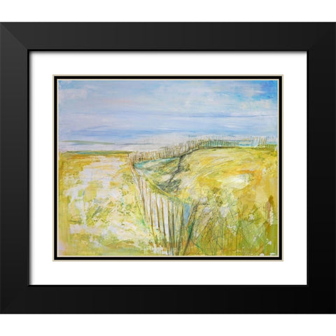 The Beach II Black Modern Wood Framed Art Print with Double Matting by Apperlo, Mila