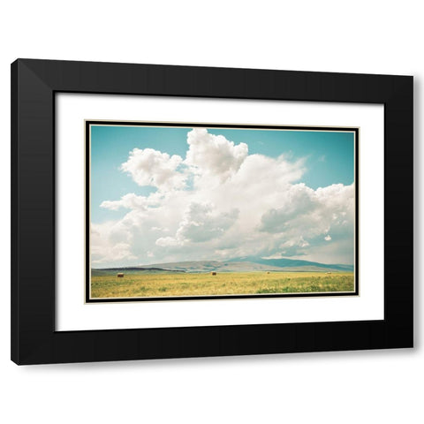 First Cut Black Modern Wood Framed Art Print with Double Matting by Annie Bailey Art