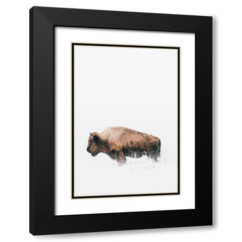 Waiting Black Modern Wood Framed Art Print with Double Matting by Annie Bailey Art