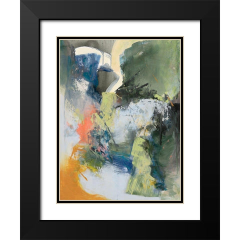 Asi Empieza Black Modern Wood Framed Art Print with Double Matting by Arana, Emilia