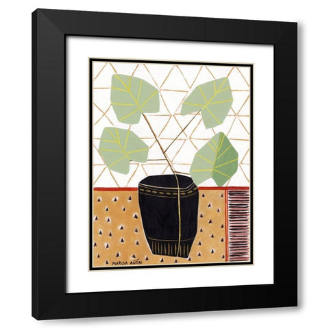 Gold Tablecloth 5 Black Modern Wood Framed Art Print with Double Matting by Anon, Marisa