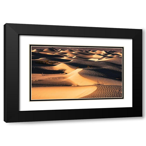 Death Valley Black Modern Wood Framed Art Print with Double Matting by Artemiadi, Dora