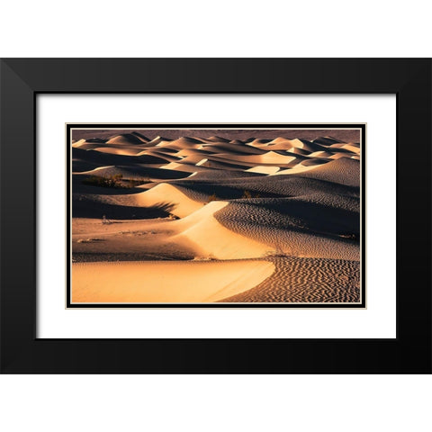 Death Valley Black Modern Wood Framed Art Print with Double Matting by Artemiadi, Dora