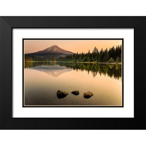 Mirror Black Modern Wood Framed Art Print with Double Matting by Artemiadi, Dora