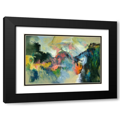 Noble Twin Black Modern Wood Framed Art Print with Double Matting by Arana, Emilia