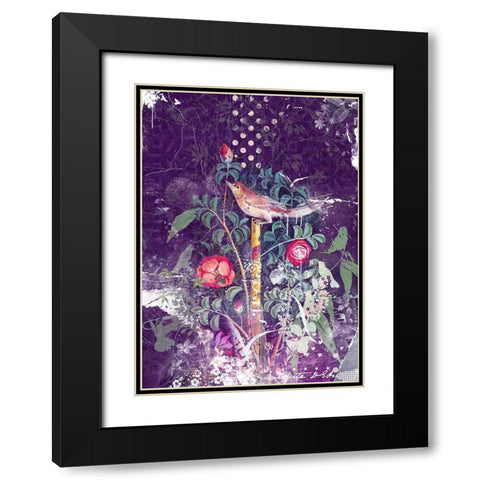 Pompeii Black Modern Wood Framed Art Print with Double Matting by Albers, Teis